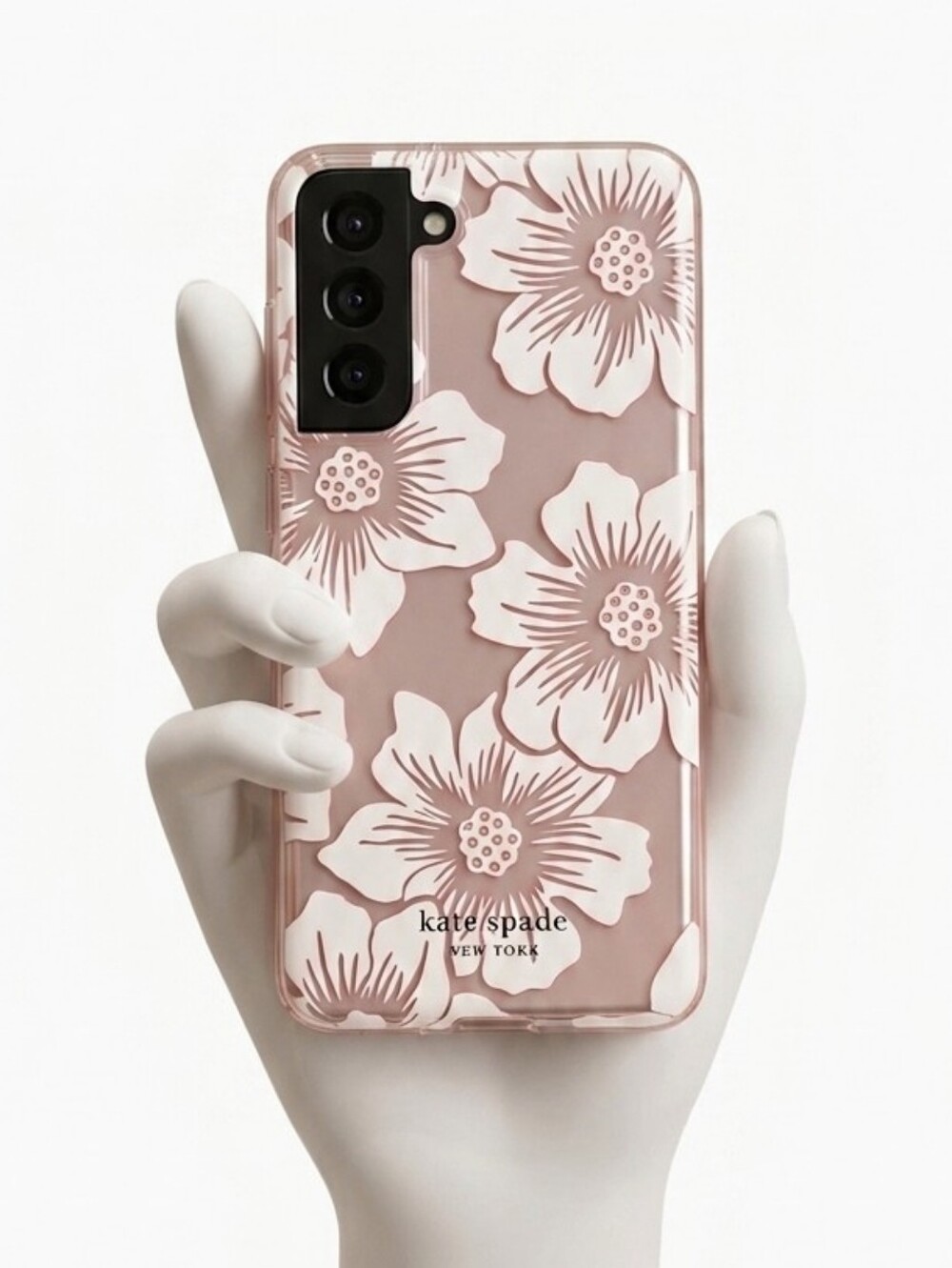 Kate Spade Pink and White Floral Phone Case for Samsung S21